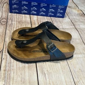 Birkenstock Gizeh BS Sandals Size 37 - US size 6.5.  Graceful licorice.  EUC